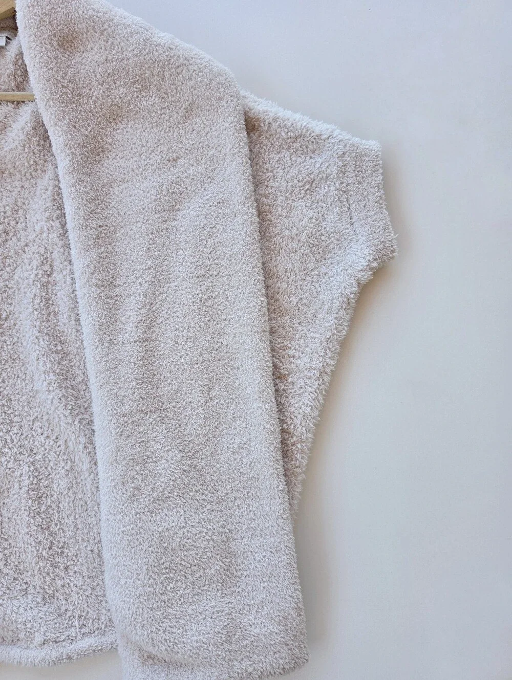 Barefoot Dream CozyChic OS Chunky Knit Cream Open Front Cardigan